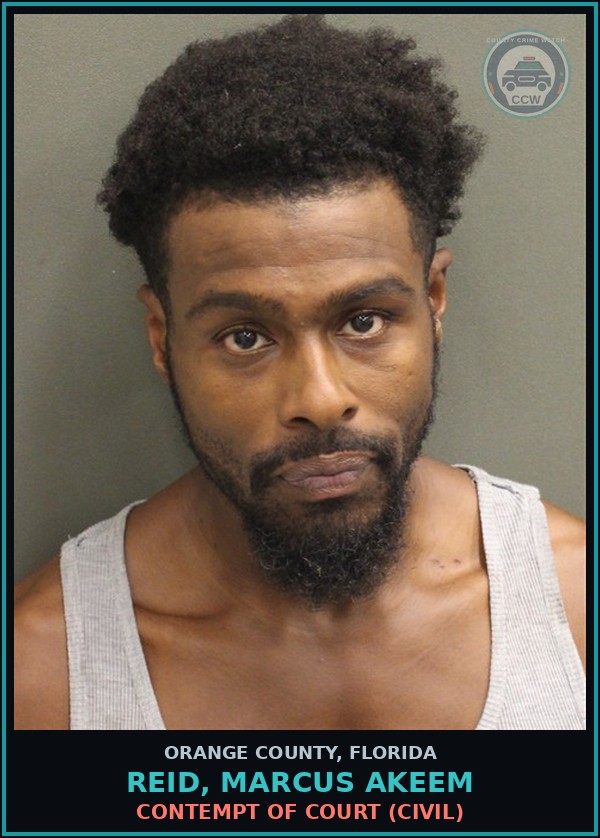 Booking mugshot of REID, MARCUS AKEEM in Orange County