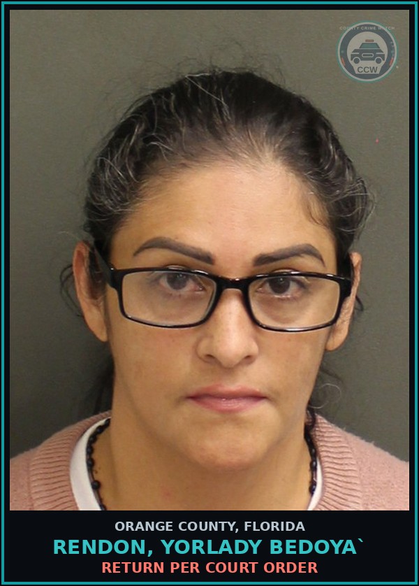 Booking mugshot of RENDON, YORLADY BEDOYA` in Orange County