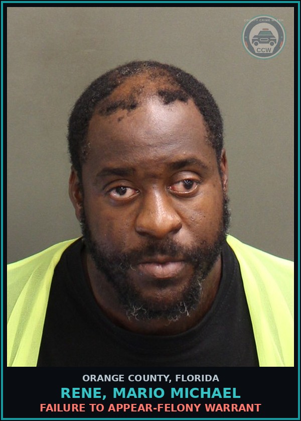Booking mugshot of RENE, MARIO MICHAEL in Orange County