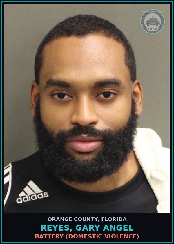 Booking mugshot of REYES, GARY ANGEL in Orange County