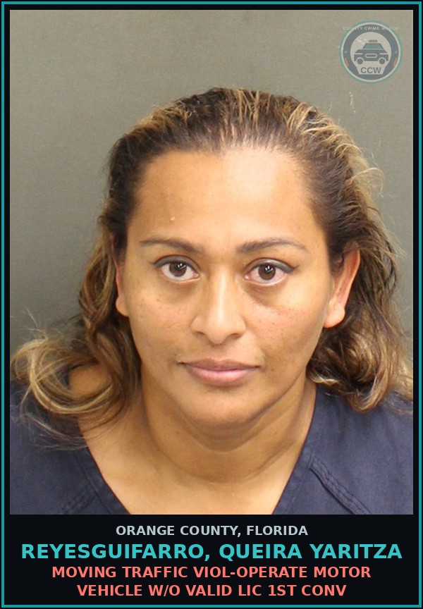 Booking mugshot of REYESGUIFARRO, QUEIRA YARITZA in Orange County
