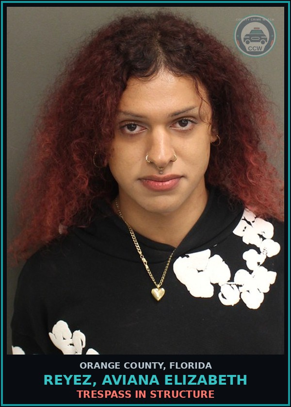 Booking mugshot of REYEZ, AVIANA ELIZABETH in Orange County