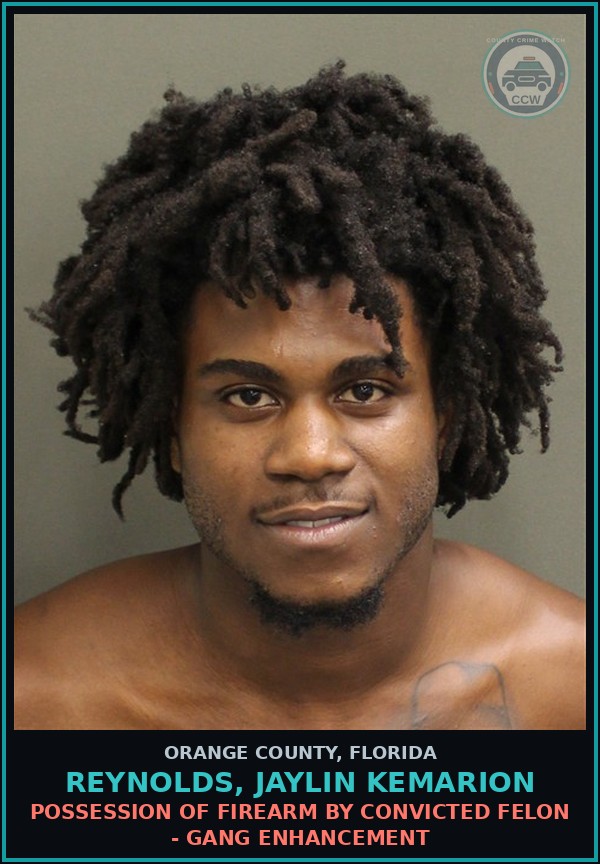 Booking mugshot of REYNOLDS, JAYLIN KEMARION in Orange County