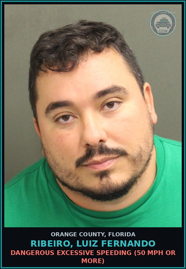 Booking mugshot of RIBEIRO, LUIZ FERNANDO in Orange County