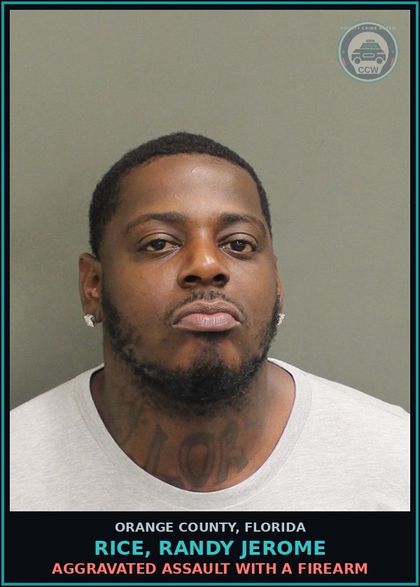 Booking mugshot of RICE, RANDY JEROME in Orange County