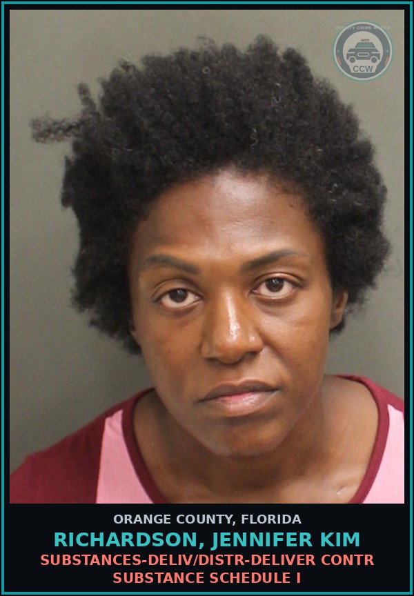 Booking mugshot of RICHARDSON, JENNIFER KIM in Orange County