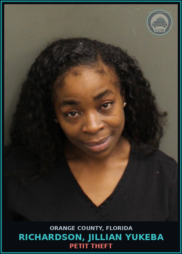 Booking mugshot of RICHARDSON, JILLIAN YUKEBA in Orange County