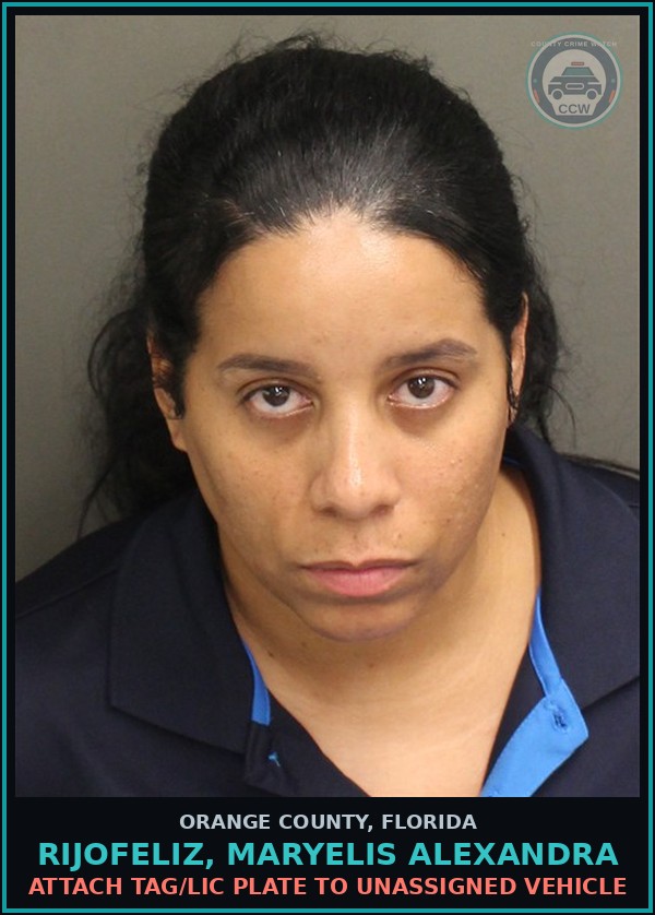 Booking mugshot of RIJOFELIZ, MARYELIS ALEXANDRA in Orange County