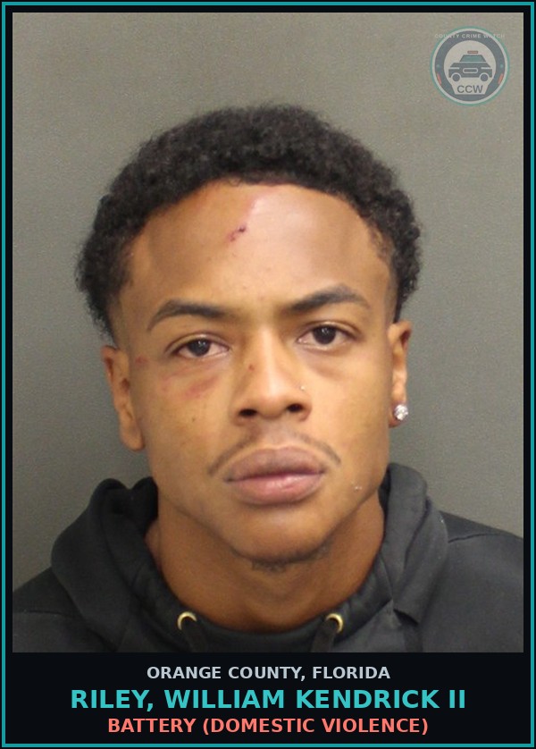 Booking mugshot of RILEY, WILLIAM KENDRICK II in Orange County