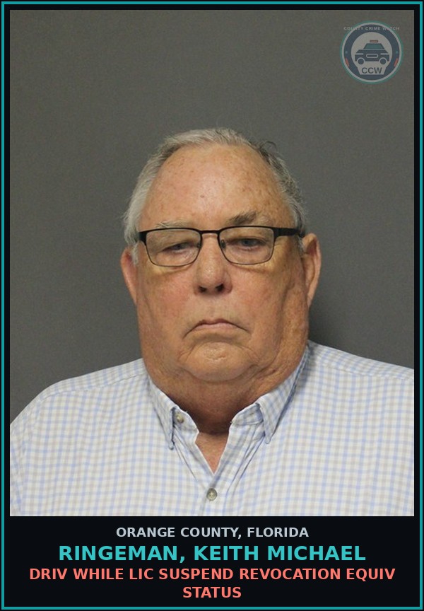 Booking mugshot of RINGEMAN, KEITH MICHAEL in Orange County