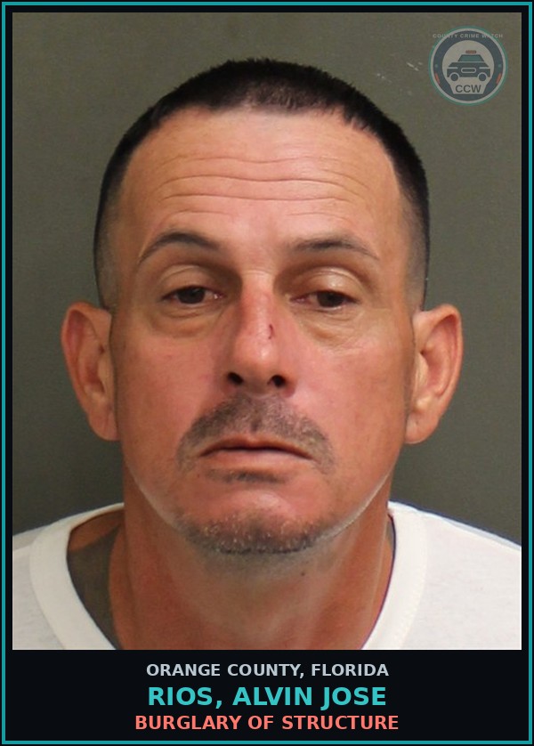 Booking mugshot of RIOS, ALVIN JOSE in Orange County