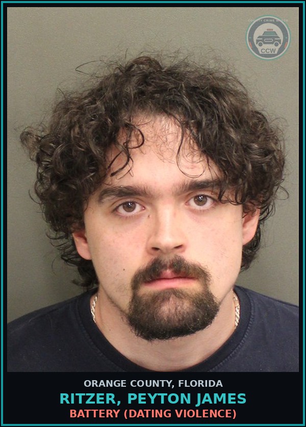 Booking mugshot of RITZER, PEYTON JAMES in Orange County