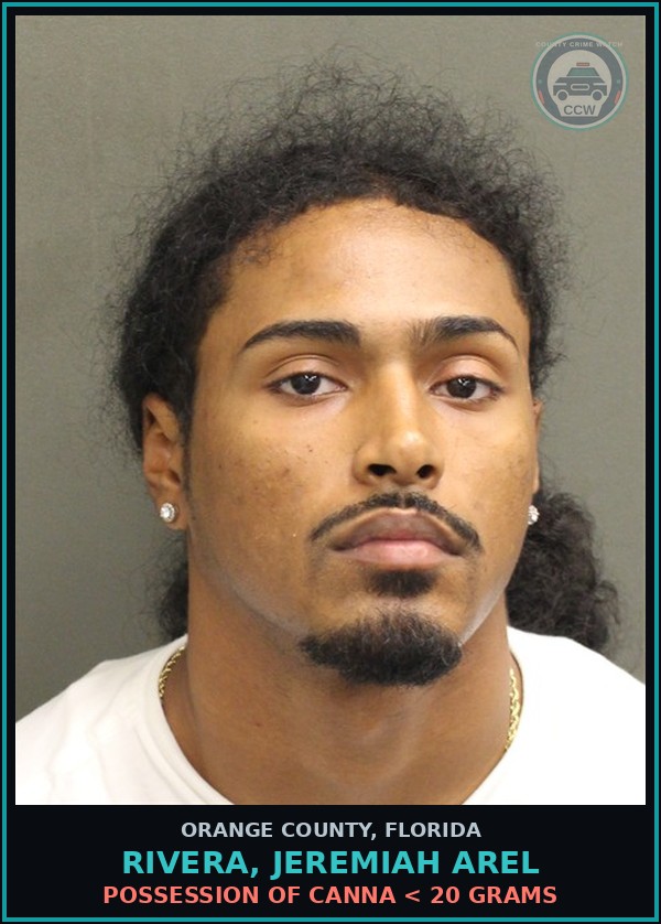 Booking mugshot of RIVERA, JEREMIAH AREL in Orange County