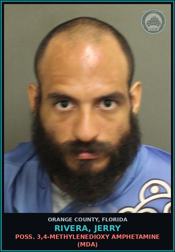 Booking mugshot of RIVERA, JERRY in Orange County