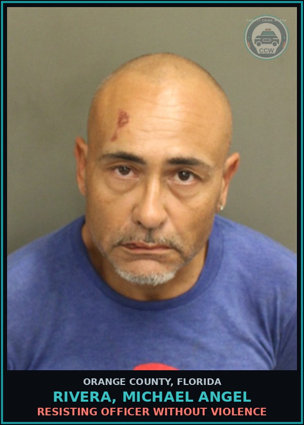 Booking mugshot of RIVERA, MICHAEL ANGEL in Orange County