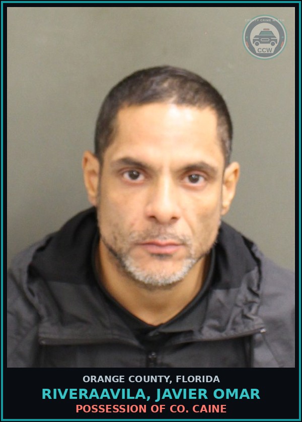 Booking mugshot of RIVERAAVILA, JAVIER OMAR in Orange County