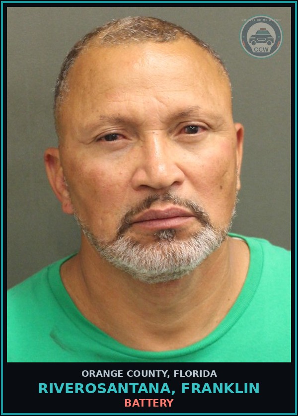 Booking mugshot of RIVEROSANTANA, FRANKLIN in Orange County