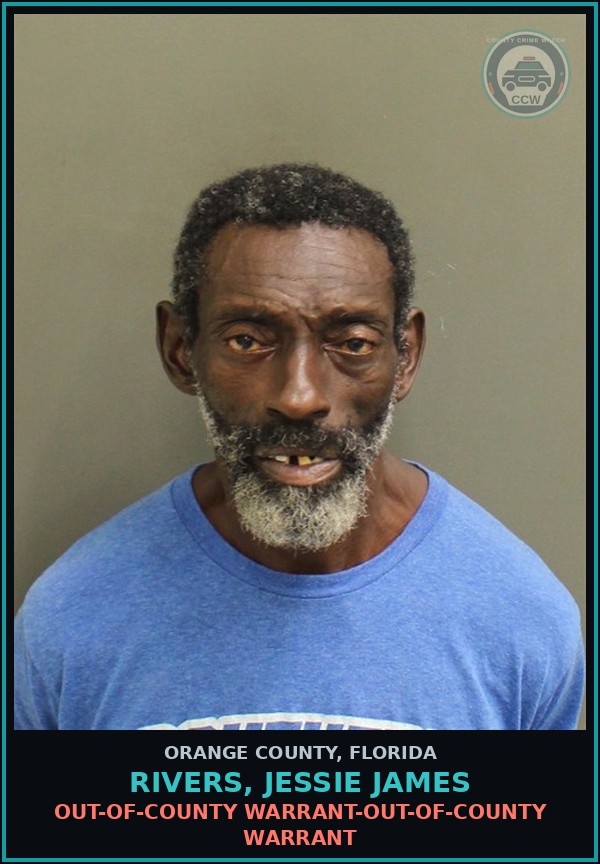 Booking mugshot of RIVERS, JESSIE JAMES in Orange County
