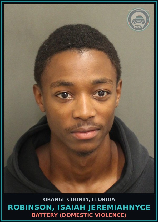 Booking mugshot of ROBINSON, ISAIAH JEREMIAHNYCE in Orange County