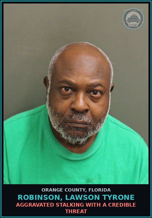Booking mugshot of ROBINSON, LAWSON TYRONE in Orange County