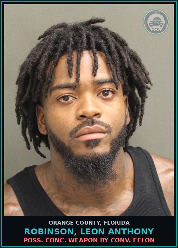 Booking mugshot of ROBINSON, LEON ANTHONY in Orange County