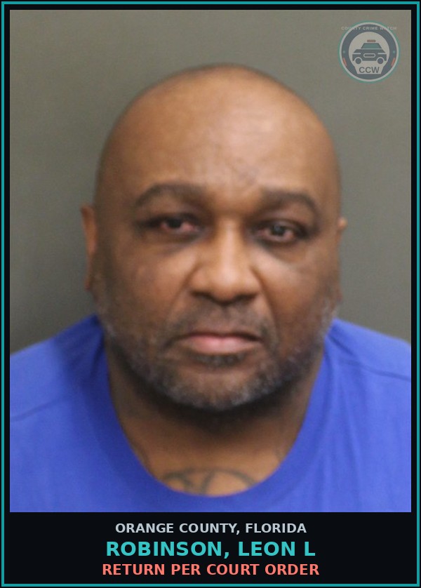 Booking mugshot of ROBINSON, LEON L in Orange County