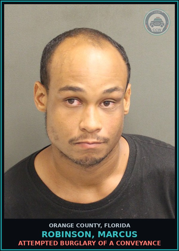 Booking mugshot of ROBINSON, MARCUS in Orange County