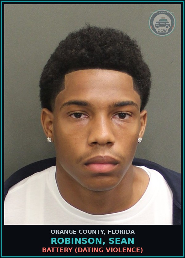 Booking mugshot of ROBINSON, SEAN in Orange County