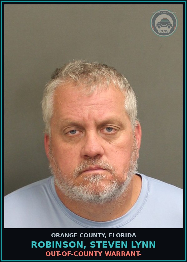 Booking mugshot of ROBINSON, STEVEN LYNN in Orange County