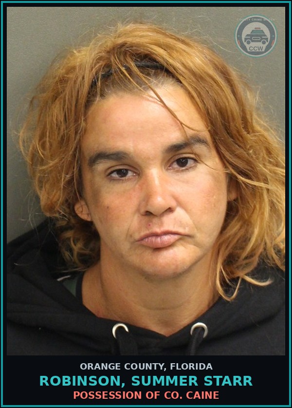 Booking mugshot of ROBINSON, SUMMER STARR in Orange County