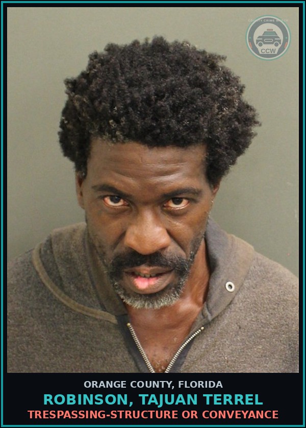 Booking mugshot of ROBINSON, TAJUAN TERREL in Orange County
