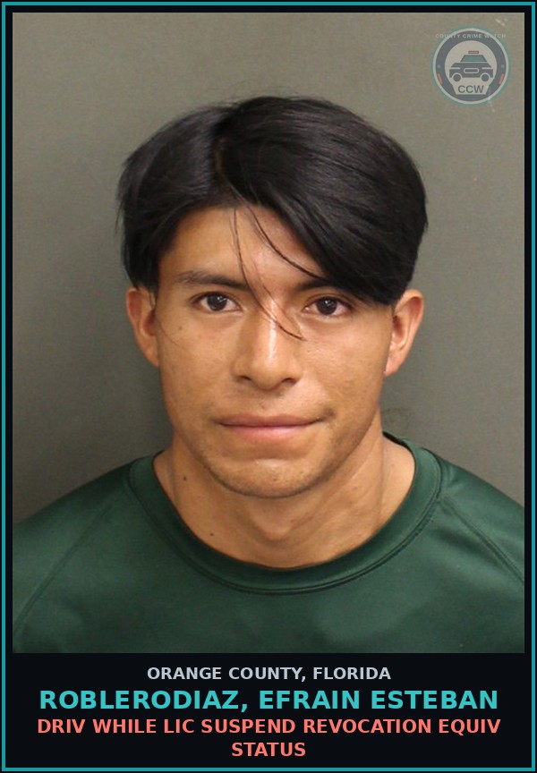 Booking mugshot of ROBLERODIAZ, EFRAIN ESTEBAN in Orange County