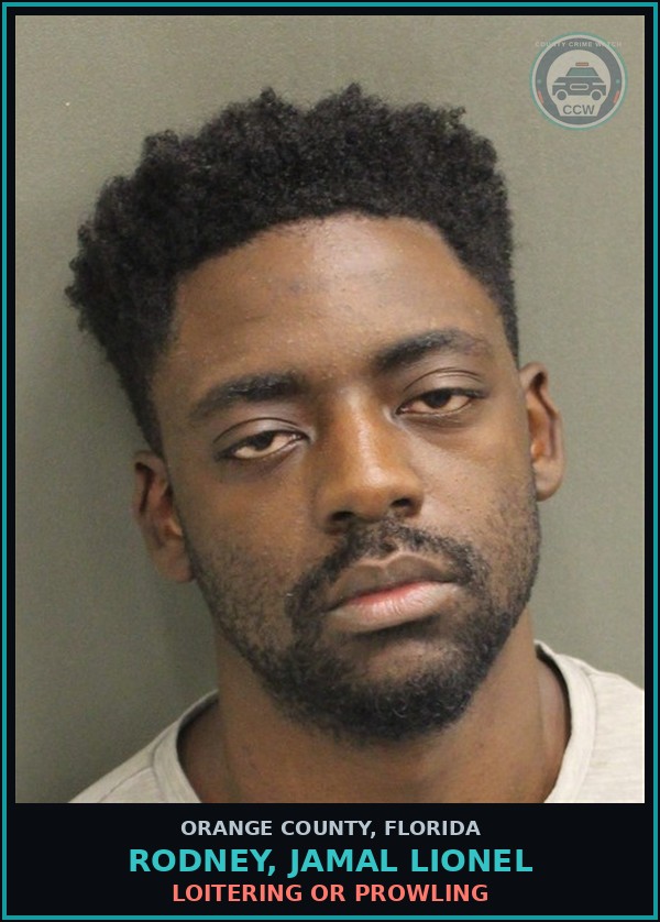 Booking mugshot of RODNEY, JAMAL LIONEL in Orange County