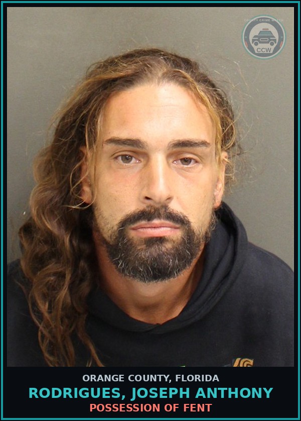 Booking mugshot of RODRIGUES, JOSEPH ANTHONY in Orange County
