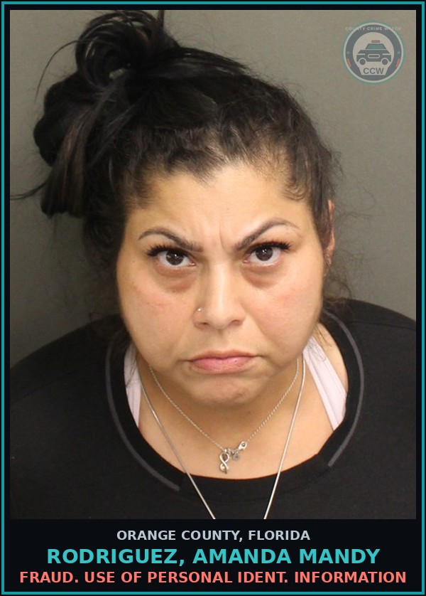 Booking mugshot of RODRIGUEZ, AMANDA MANDY in Orange County