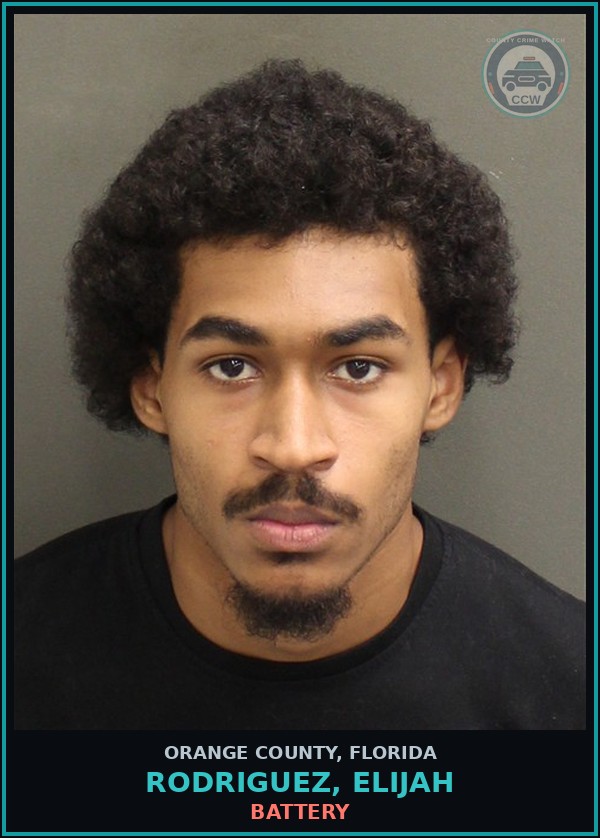 Booking mugshot of RODRIGUEZ, ELIJAH in Orange County