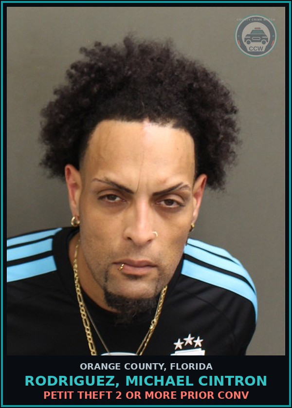 Booking mugshot of RODRIGUEZ, MICHAEL CINTRON in Orange County