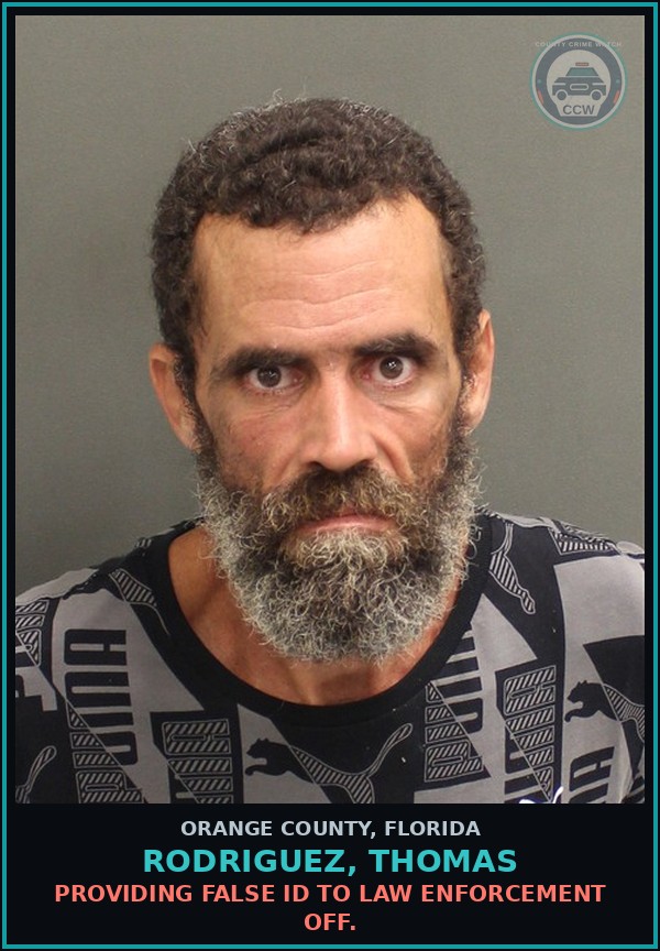 Booking mugshot of RODRIGUEZ, THOMAS in Orange County