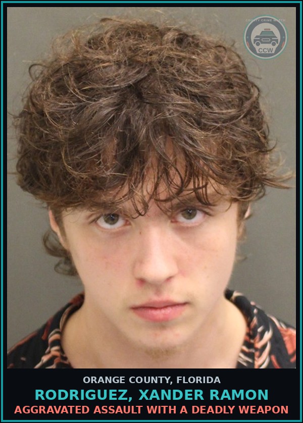 Booking mugshot of RODRIGUEZ, XANDER RAMON in Orange County