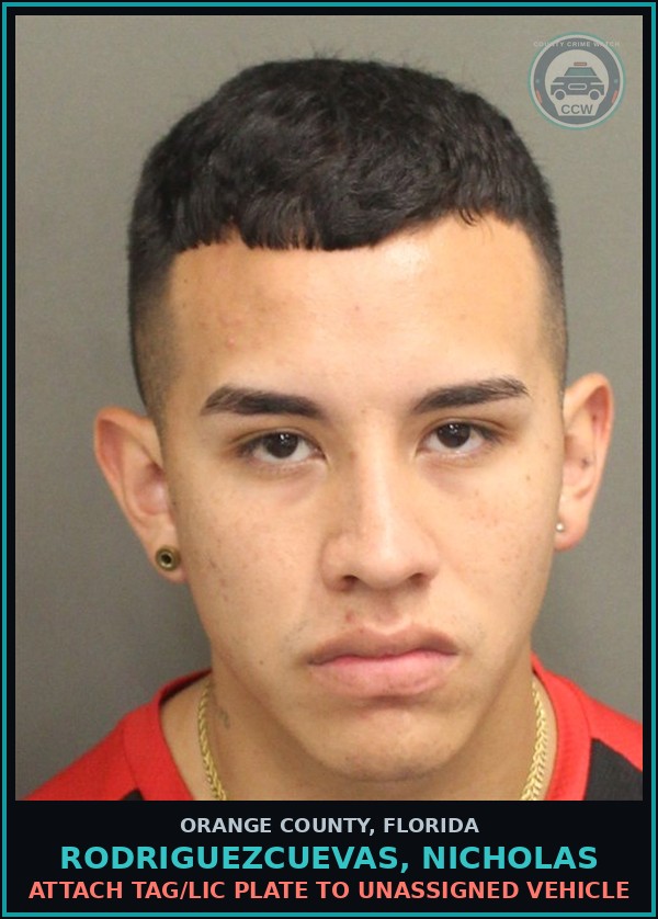 Booking mugshot of RODRIGUEZCUEVAS, NICHOLAS in Orange County