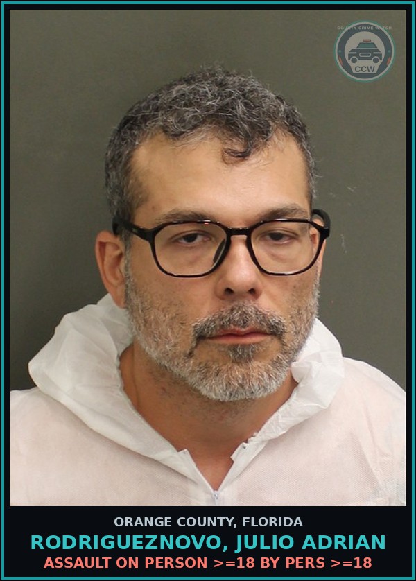 Booking mugshot of RODRIGUEZNOVO, JULIO ADRIAN in Orange County