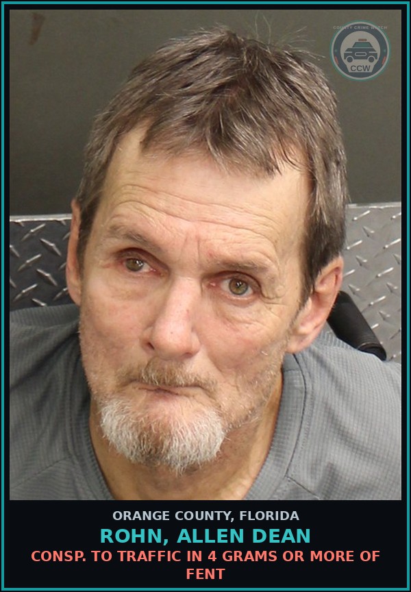 Booking mugshot of ROHN, ALLEN DEAN in Orange County