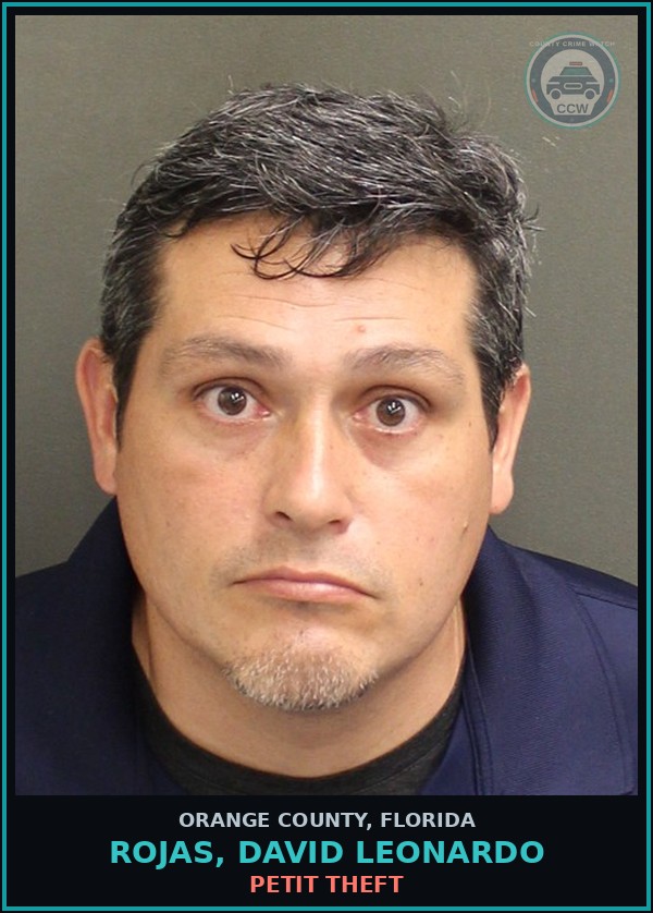 Booking mugshot of ROJAS, DAVID LEONARDO in Orange County