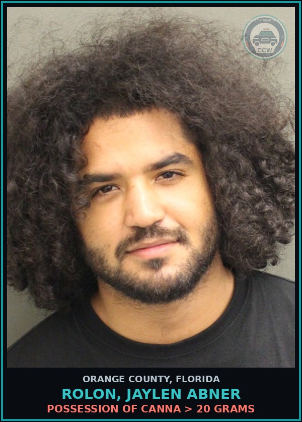 Booking mugshot of ROLON, JAYLEN ABNER in Orange County
