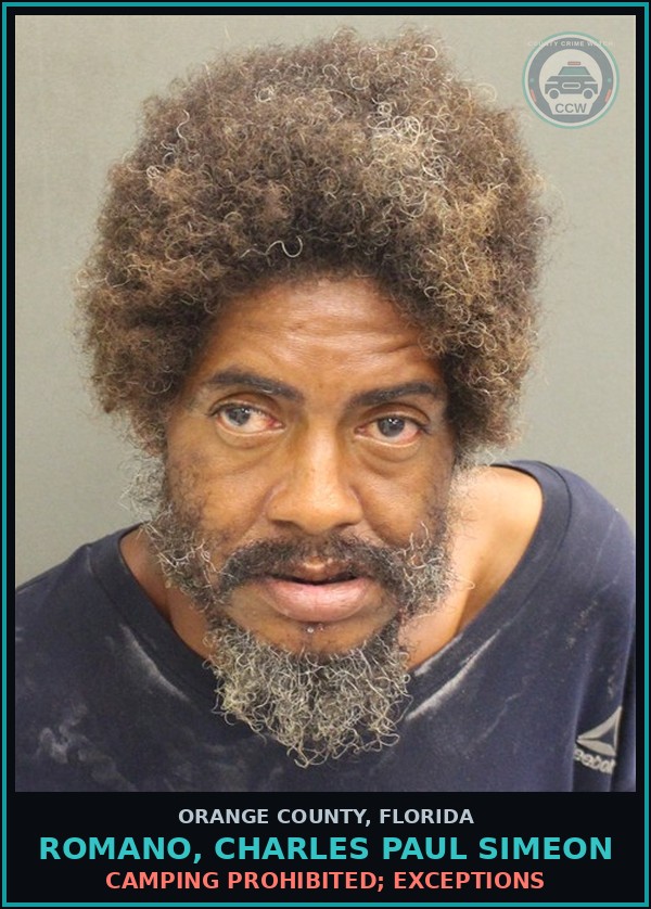 Booking mugshot of ROMANO, CHARLES PAUL SIMEON in Orange County