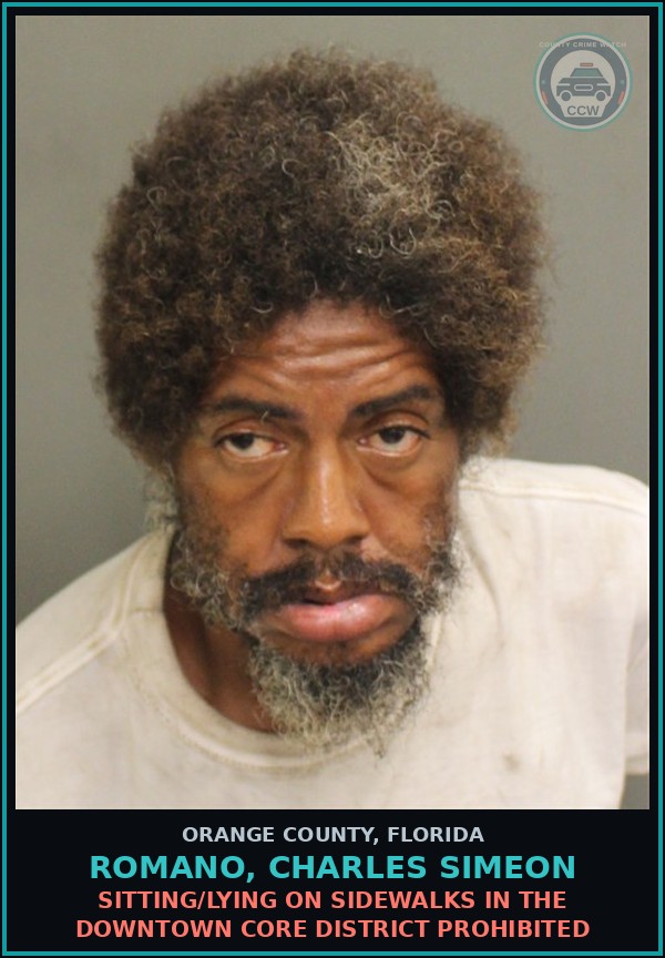 Booking mugshot of ROMANO, CHARLES SIMEON in Orange County