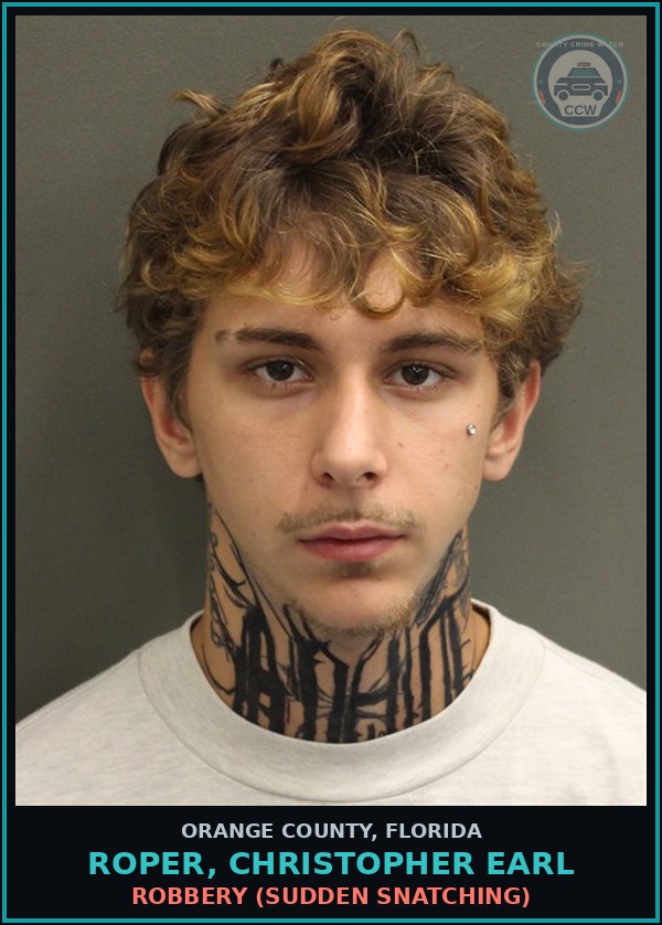 Booking mugshot of ROPER, CHRISTOPHER EARL in Orange County