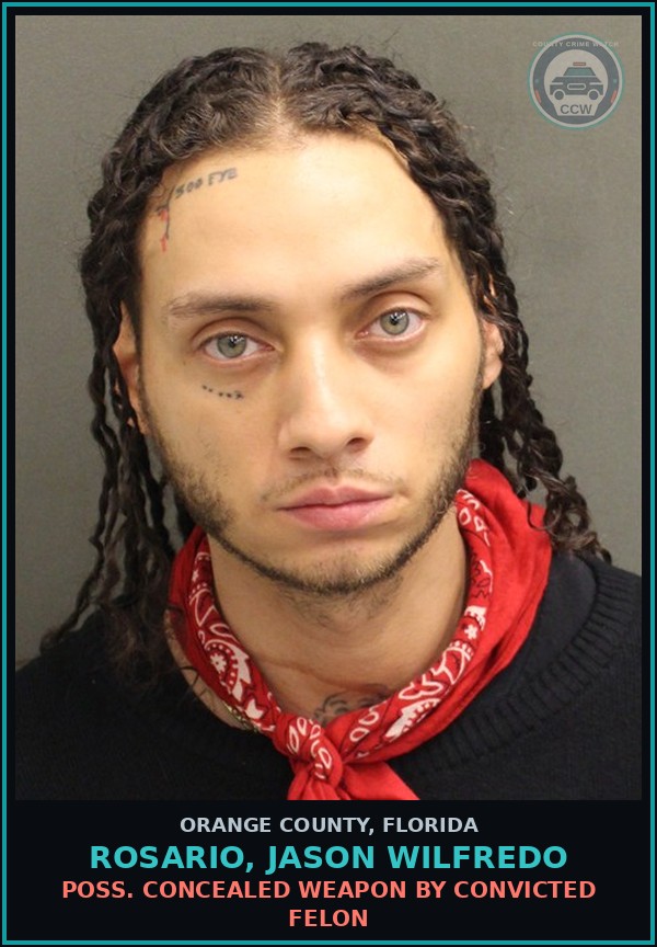 Booking mugshot of ROSARIO, JASON WILFREDO in Orange County