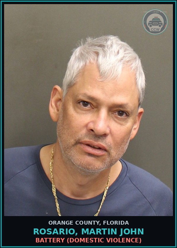 Booking mugshot of ROSARIO, MARTIN JOHN in Orange County