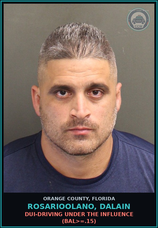Booking mugshot of ROSARIOOLANO, DALAIN in Orange County